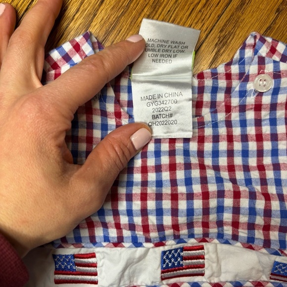 Like-New Classic Whimsy Baby Patriotic Bubble, Size: 12 months - Picture 2 of 5